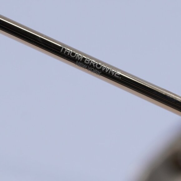 Thom Browne TB-110-C-GLD-48 Eyeglasses Gold 48mm Round Frame - Picture 6 of 11